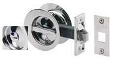 395 Circular Sliding Cavity Door Lock - Privacy