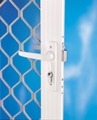 HD7WHS Hinged Security Door<br>Deadlock  in White